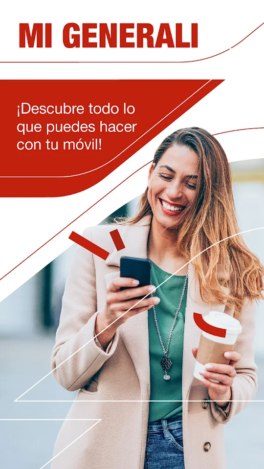 Pantalla de bienvenida de la app Mi Generali